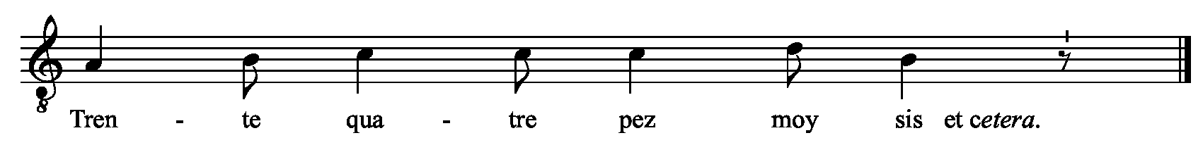 Refrain musical notation